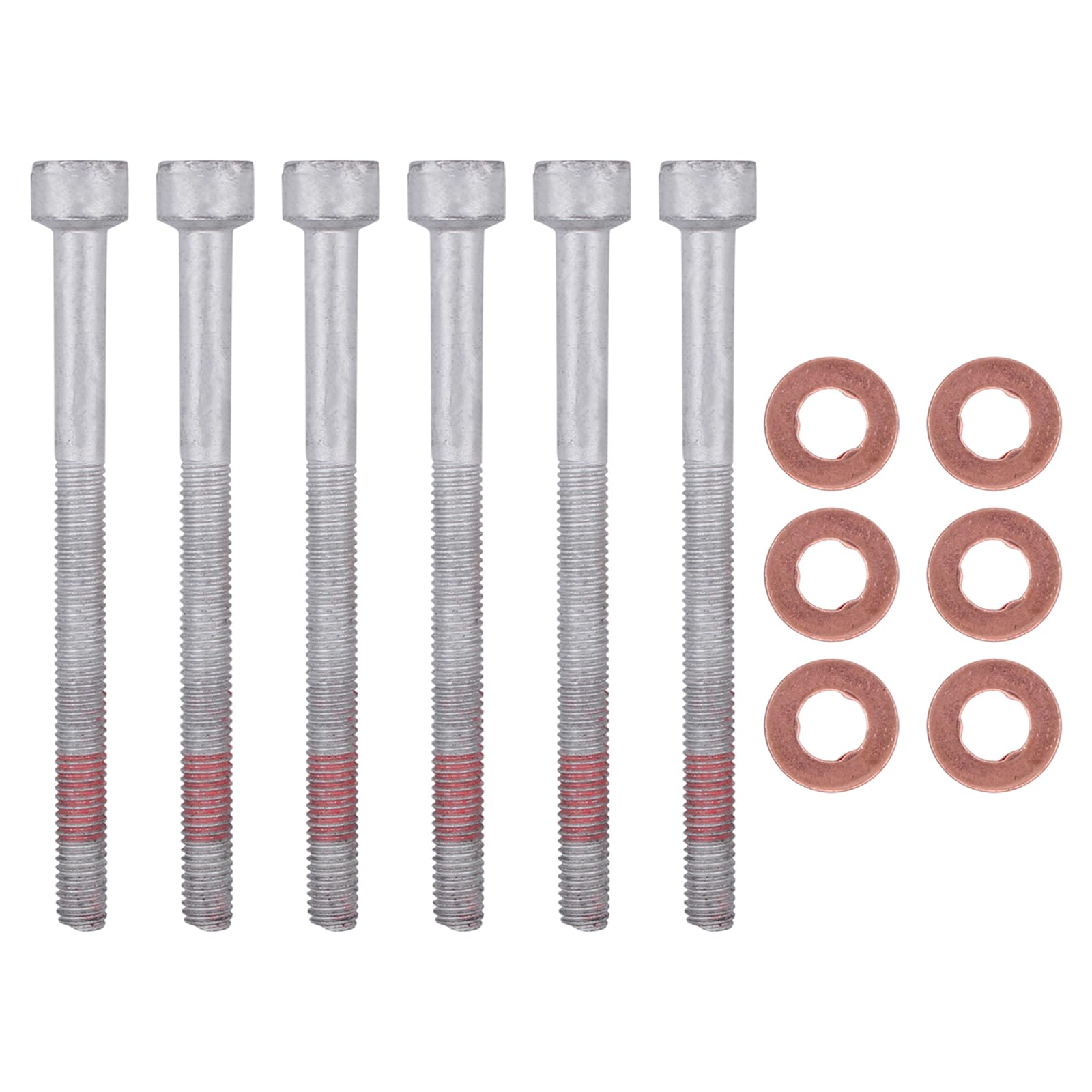ApplianPar Lower Fuel Injector Nozzle Seal Copper and Bolt Washer Kit for Mercedes-Benz Sprinter 2500 for Dodge Sprinter 2500 Diesel 6Cyl