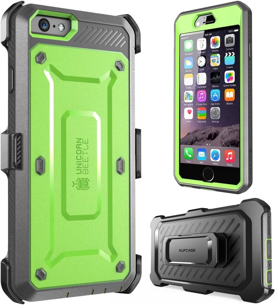 SUPCASE iPhone 6 Plus / 6S Plus Case, Ares Full-body Rugged Clear Bumper Case with Built-in Screen Protector for Apple iPhone 6 Plus 2014 / iPhone 6s Plus 2015 5.5 Inch
