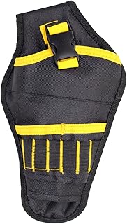 Tool Pouch Leather Tool Belt Pouch Apron Tool Belt Multi-Pockets Tool Organisers Carpenters Tools Tool Belt Pouch Leather Tool Belt Multi-Pockets Storage Organiser for Electric drill tools (Yellow)