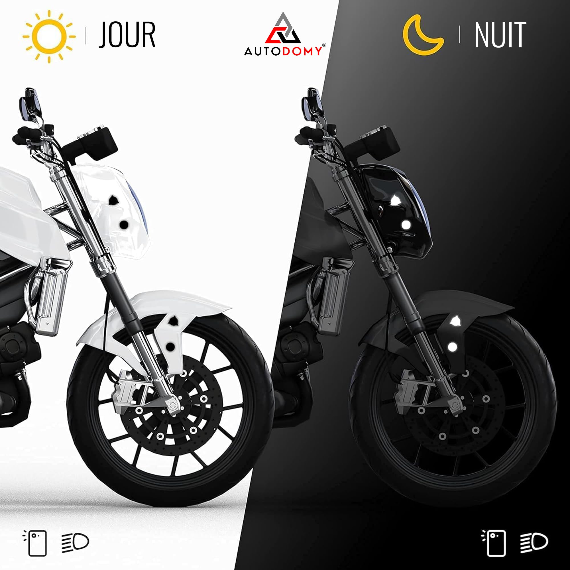 AOYEGIC 22 reflecterende stickers voor motorhelm