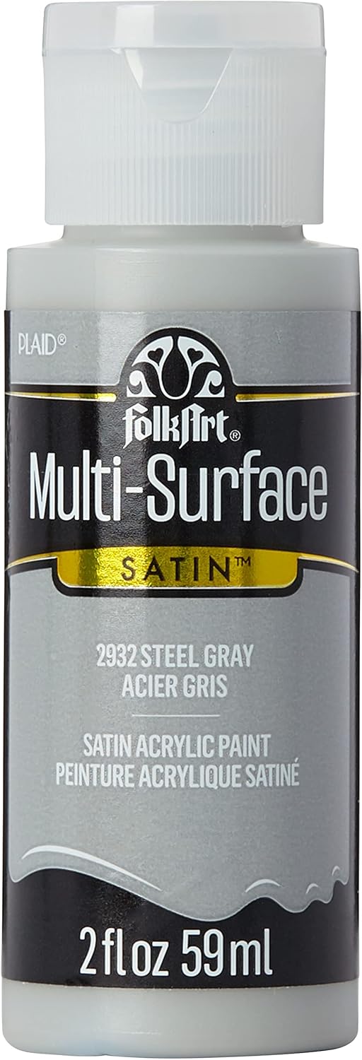 Folk Art MultiSurface Paint in Assorted Colors (2 Ounce), 2932 Steel