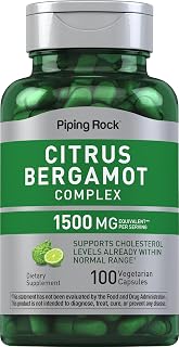 Piping Rock Citrus Bergamot Supplement | 100 Extract Capsules | Vegetarian Complex | Non-GMO, Gluten Free