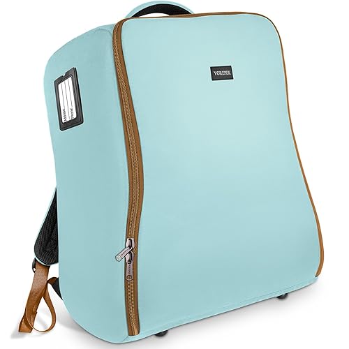 Miniatura 8 de YOREPEK Bolsas acolchadas para asiento de automóvil para viajes aéreos, bolsa de viaje para asiento de automóvil para avión con correas de hombro,