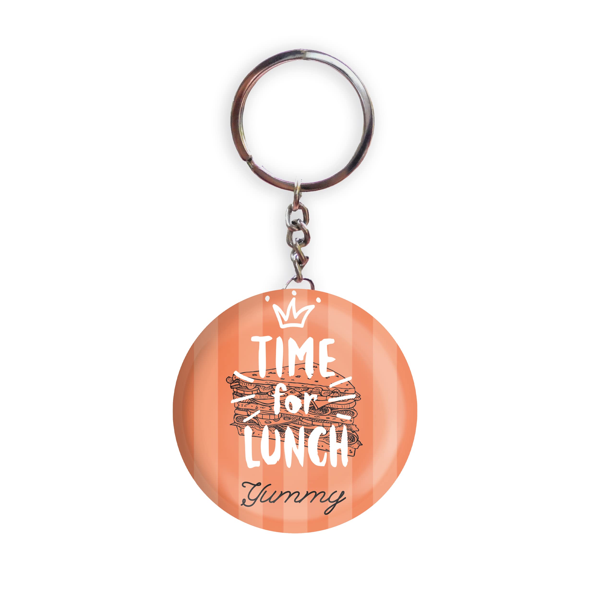 HOLA Keychains Yellow Color Handmade Bottle Opener Food Fun Glossy Finish Design Pack of 1( 5.8 cm X 5.8 cm)