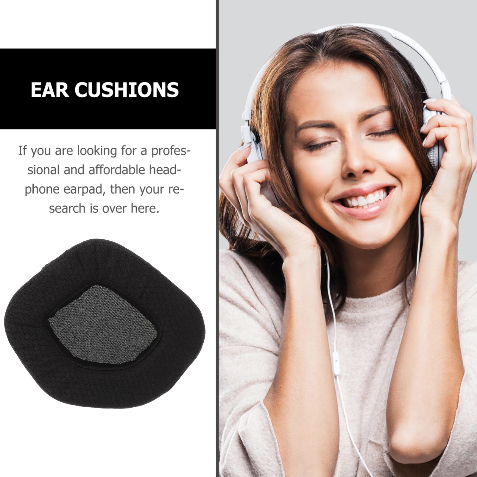 SHINEOFI 5 Pièces Coussinets Oreilles de Remplacement Compatibles avec Housse de Protection pour Écouteurs Mousse Confort Optimisé Bruit pour Utilisation Prolongée