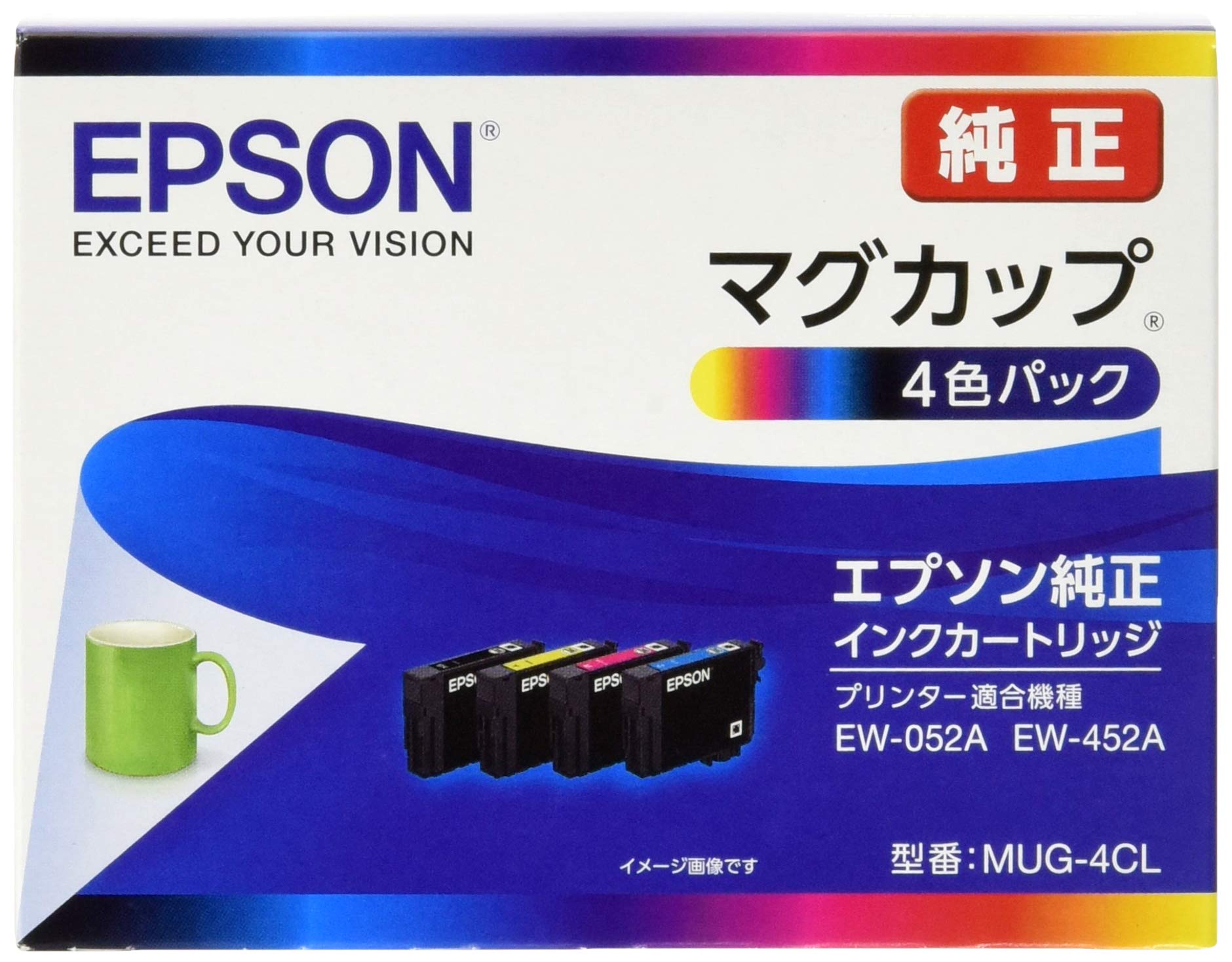 Amazon.co.jp: エプソン 純正 インクカートリッジ マグカップ MUG-4CL  