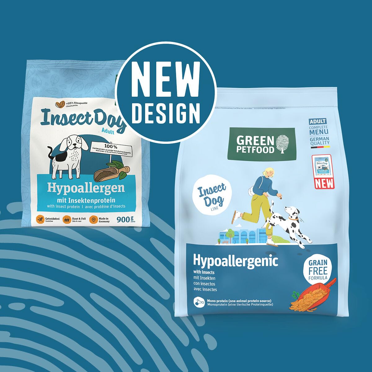 Green Petfood InsectDog Hypoallergen (1 x 10 kg) | Adult | Premium Trockenfutter für ausgewachsene allergische Hunde | getreidefrei mit Insektenprotein | nachhaltiges Hundefutter | (1er Pack NEU)