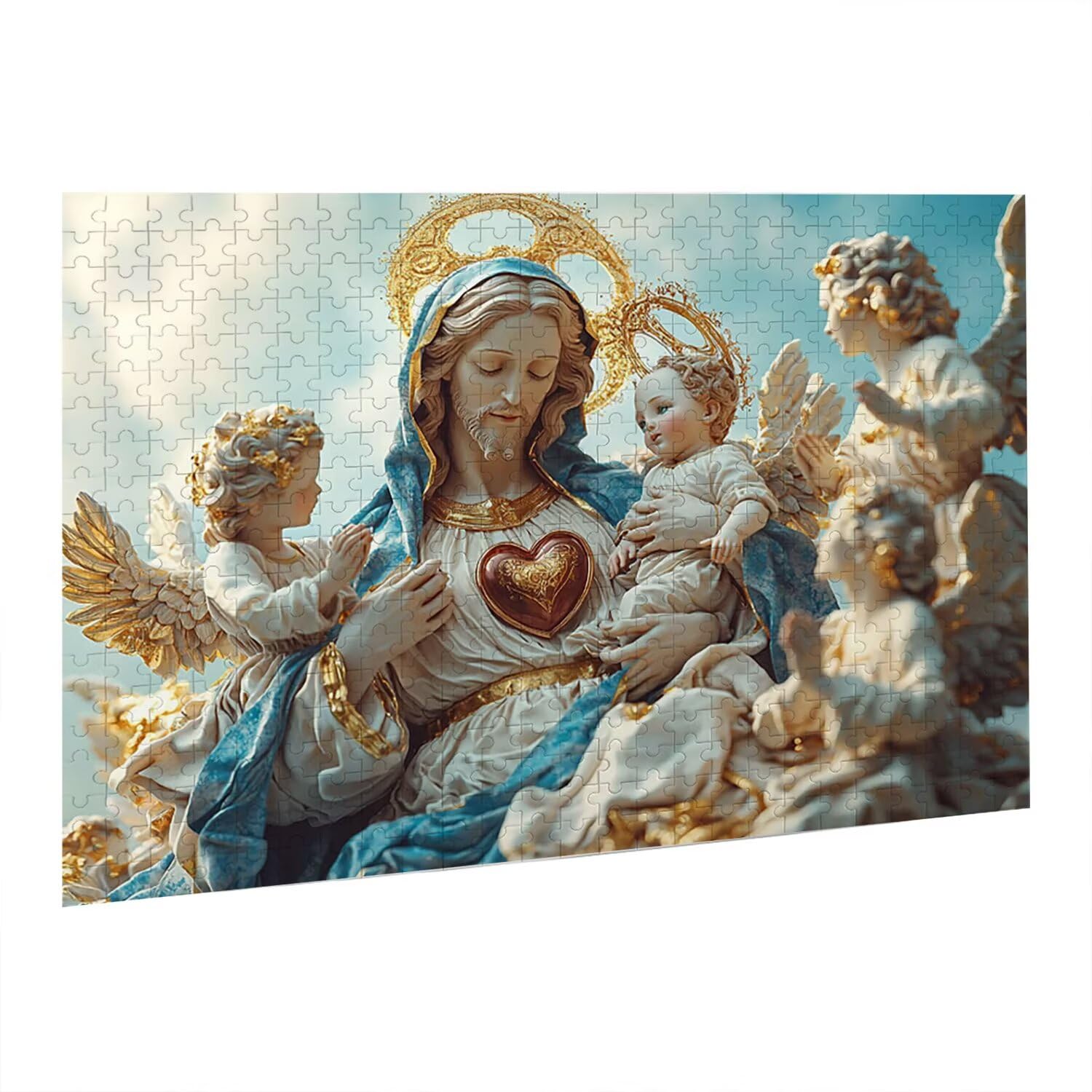 Jigsaw Puzzle, 5000 Pezzi Puzzle Classici, La Madre Puzzle Rilassamento Intelligence, Mpossibile Difficile Puzzle Impegnativo per Adulti Puzzle Gioco Familiare, Regalo per Amore Amico Angelo fr0-611