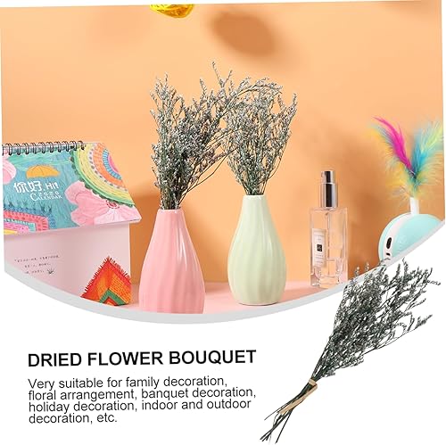 Miniatura 4 de ARTIBETTER 3 racimos de flores secas, decoración de la casa para decoración de miniture del hogar, decoración de mesa, tallos de flores de Navidad,