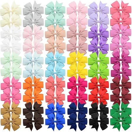 Amazon.com: JOYOYO 40Pcs 4.5" Hair Bows Alligator Clips Grosgrain