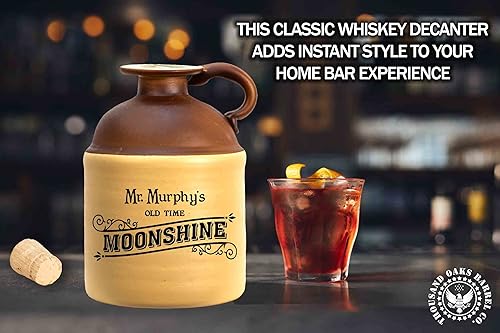 Miniatura 4 de Thousand Oaks Barrel Co. - Jarra de cristal personalizada Moonshine de 25.4 fl oz (0.2 galones), botella de cristal grabada de estilo tradicional