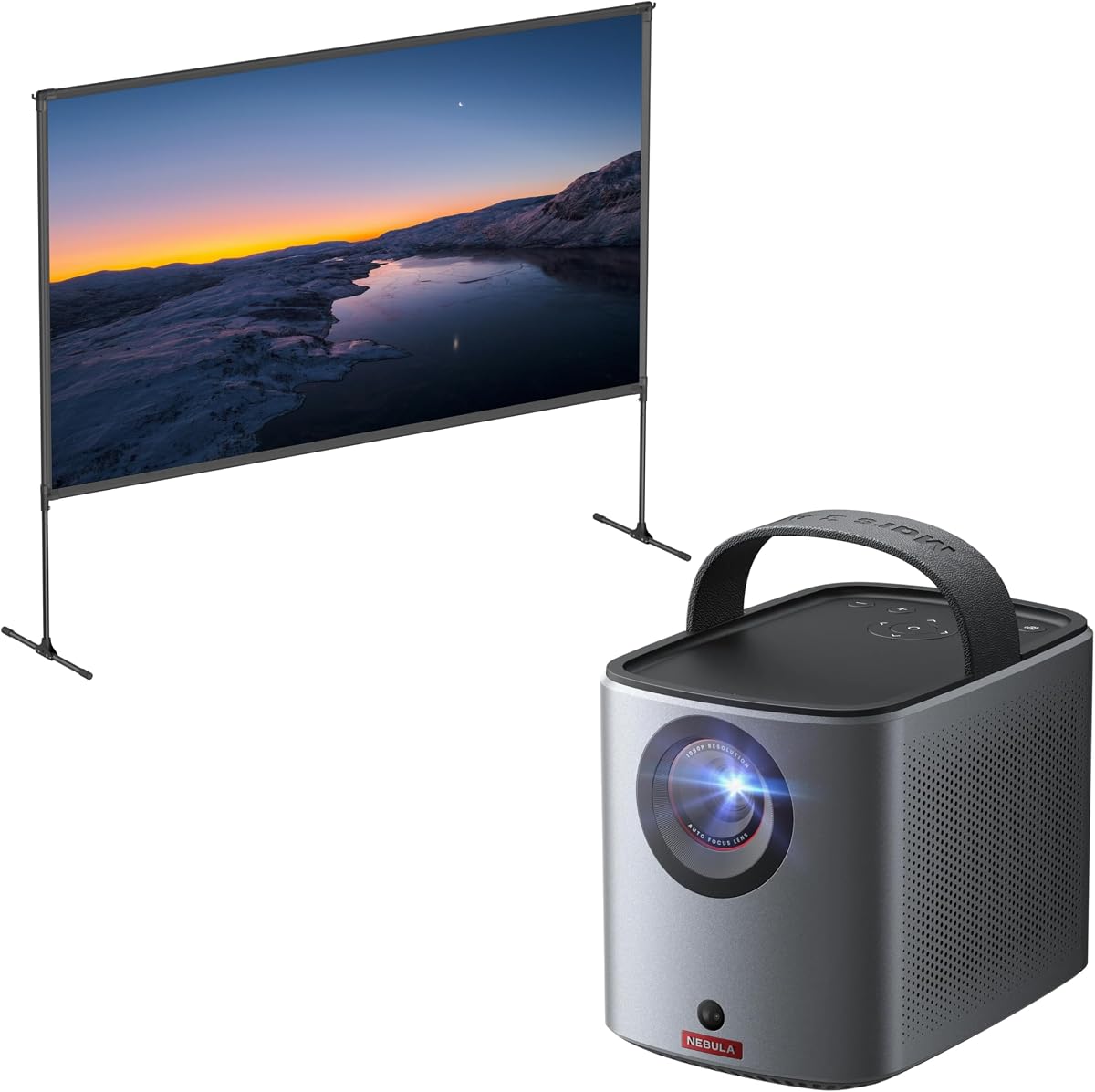 soundcore nebula Mars 3 Air with 100" screen