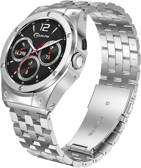 Amazon.co.jp: HASLFM ステンレススチールケース バンド付き Google  