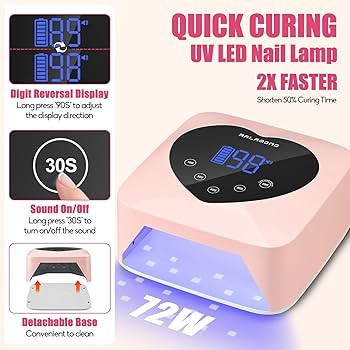 äÿäÿ Amazon.com: RALAMOND UV LED Nail Lamp, 72W Cordless UV Light