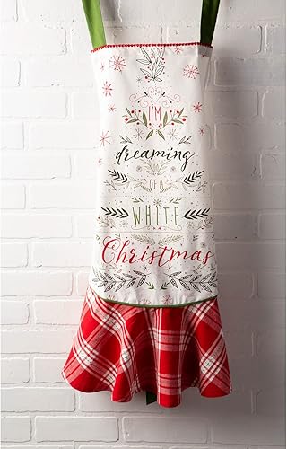 Miniatura 4 de DII Delantal de cocina de Navidad ajustable para mujer, tamaño adulto para cocinar, hornear, manualidades y entretenimiento