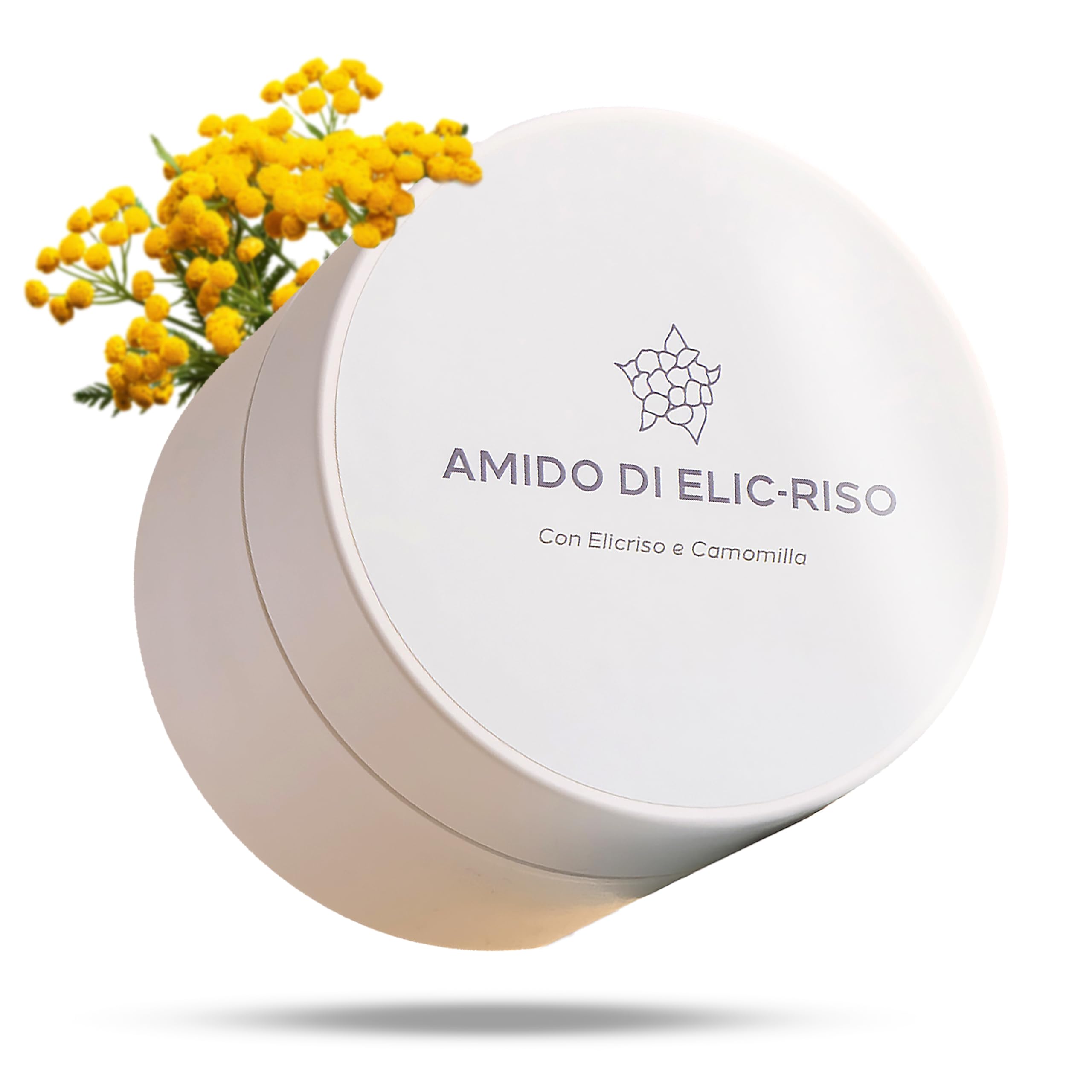Metodo Pelle Sana Amido di Riso Bagnetto Neonato Bambino Adulto, Pelle Sensibile Secca Reattiva, Polvere Bagno Lenitivo per Rossori Sudamina, Camomilla Calendula Elicriso Malva, 125 g