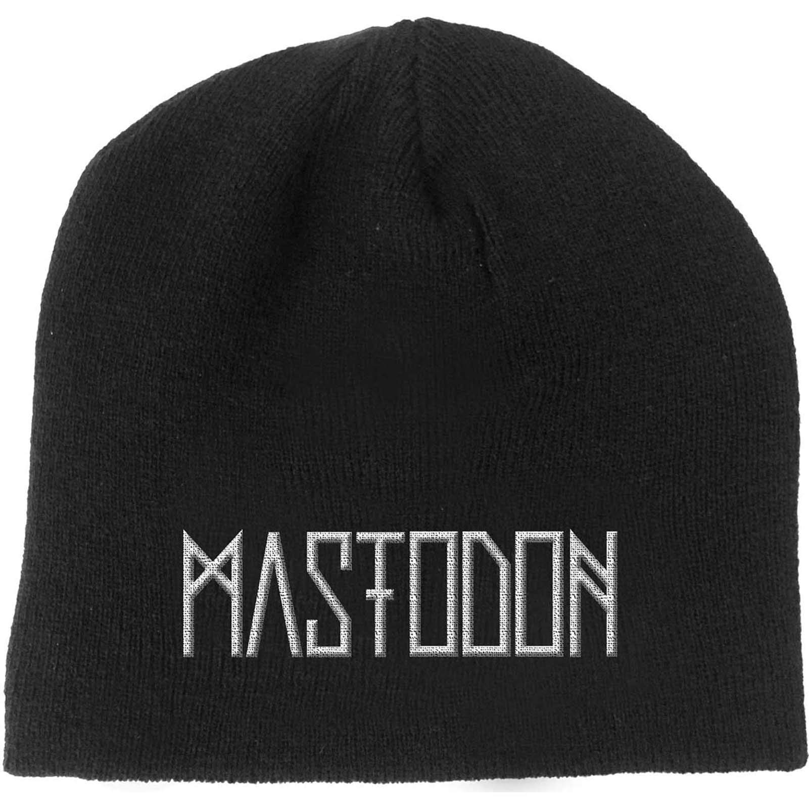 Mastodon Men's Black Beanie Hat Band Logo Emperor Of Sand Official One Size