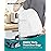 SONGMICS Trash Bags for 2.6-Gallon (10 L) Trash Cans, Drawstring Kitchen Garbage Bags, Pre-Separated, Quick-Dispense Box, Liner Code R, 2 Rolls, 80 Count, White UKRB011A02