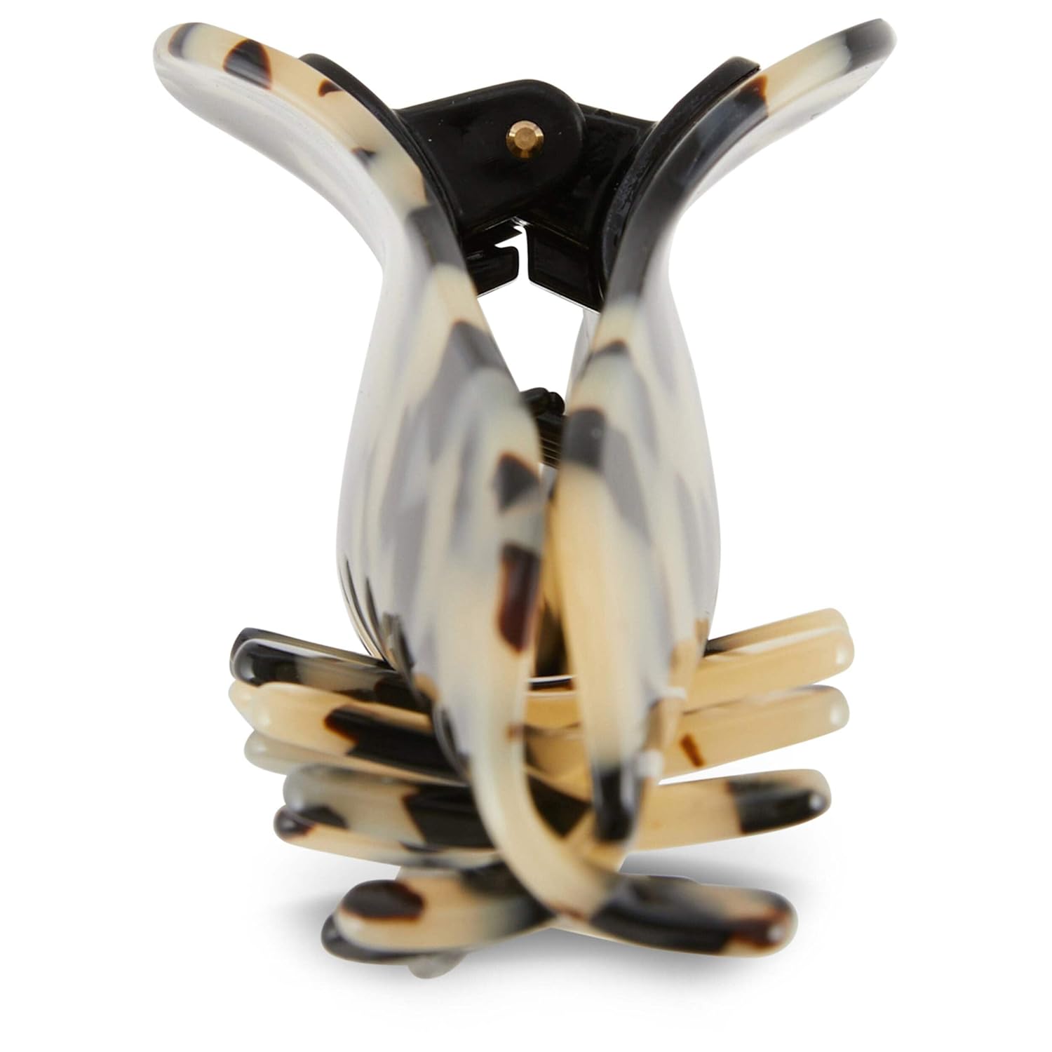 Allure Emmeline French Jumbo Jaw Clip, Large Hair Clip for Thick Hair - Tokyo Black