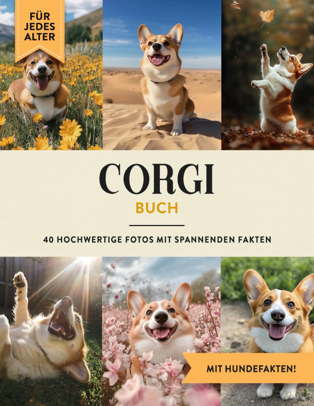 Corgi Buch: 40 Bilder & Fakten | Welsh Corgi Hundebuch als Geschenk für Kinder & Erwachsene