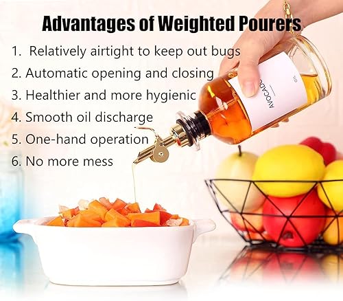 Miniatura 2 de Pafusen Paquete de 2 botellas dispensadoras de aceite de oliva, botellas de aceite de 12 onzas para cocina, dispensador de jarabe de café de aceite