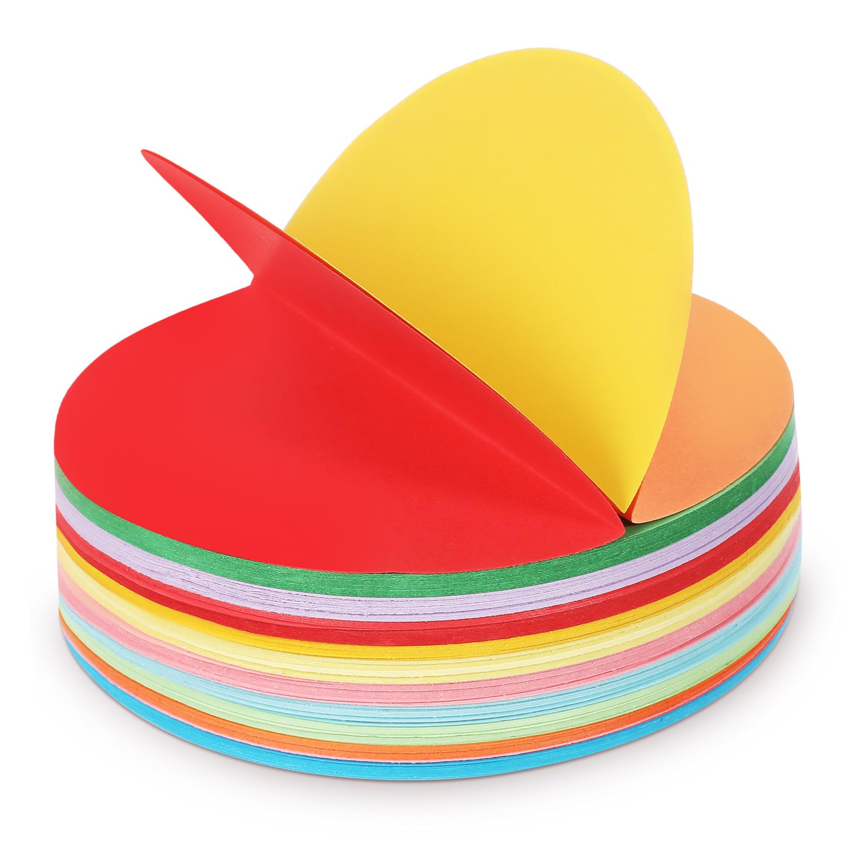 Rundes Origami Papier 500 Blatt Pastellfarben für Anfänger Kinder