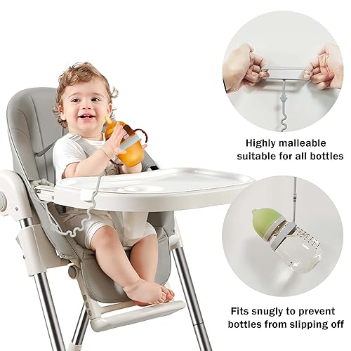 Miniatura 3 de Correas de juguete para bebé, clip de silicona RTMOK para chupete, se aplica a juguete de asiento de automóvil, juguete mordedor, silla alta,