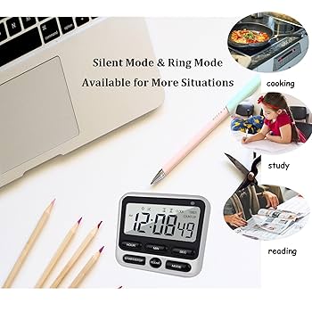 Amazon.com: Digital Dual Kitchen Timer with Strong Magnet,24