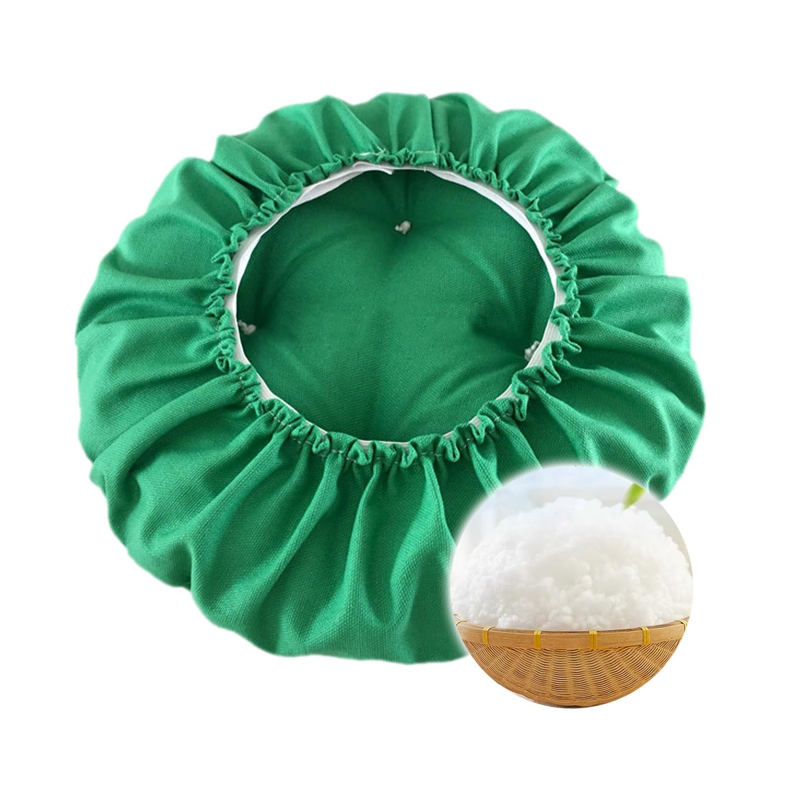 SVFOEBJM Comfy Round Seat Pads Diameter 30/35/45/55cm Anti-slip Stool Cushion With Elastic For Dining Chairs Barstool Bistro Round Cushion(Green,35cm)