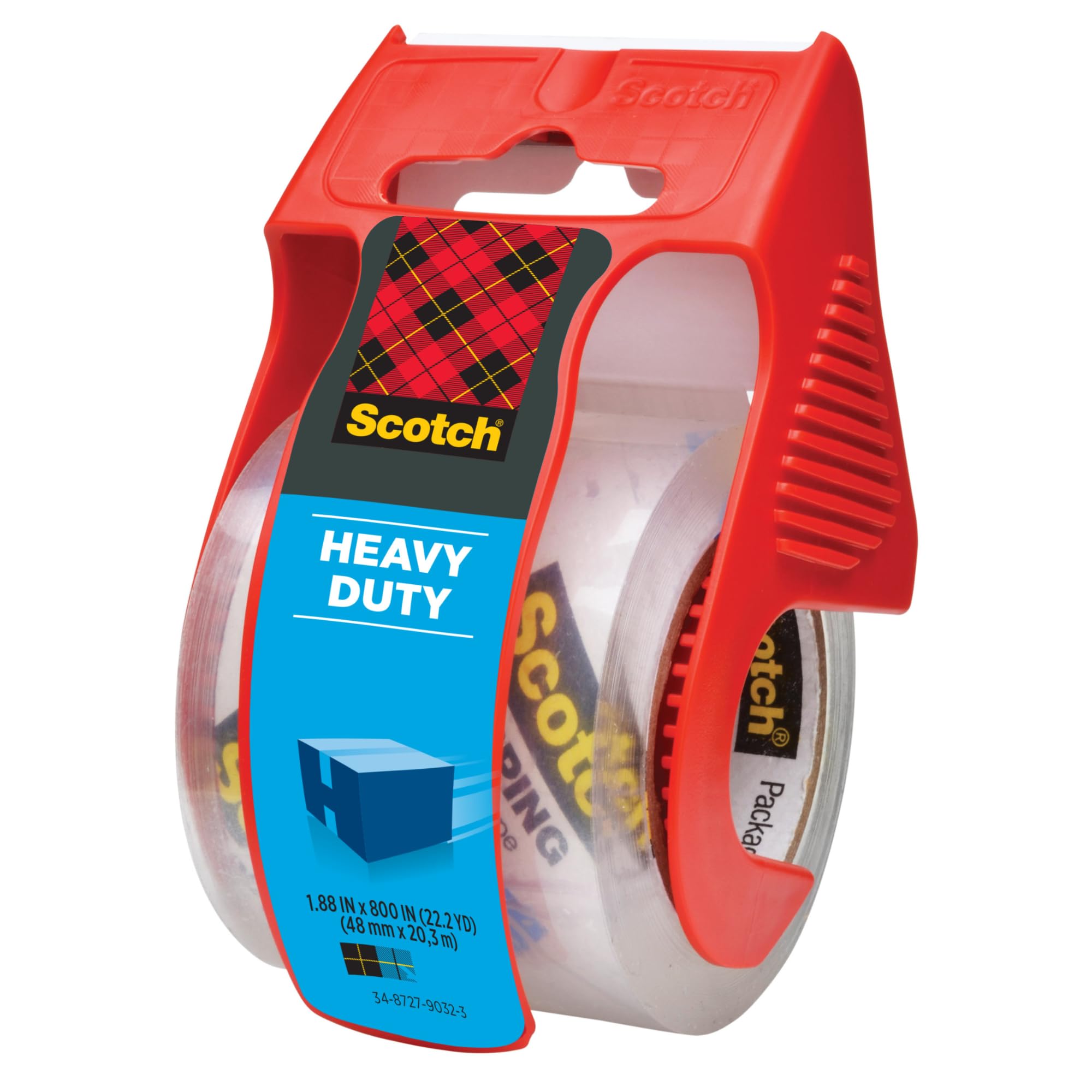 Scotch – 3850 Heavy-duty embalaje cinta, 1,88 pulgadas x 54.6yds, transparente, 4/Unidades