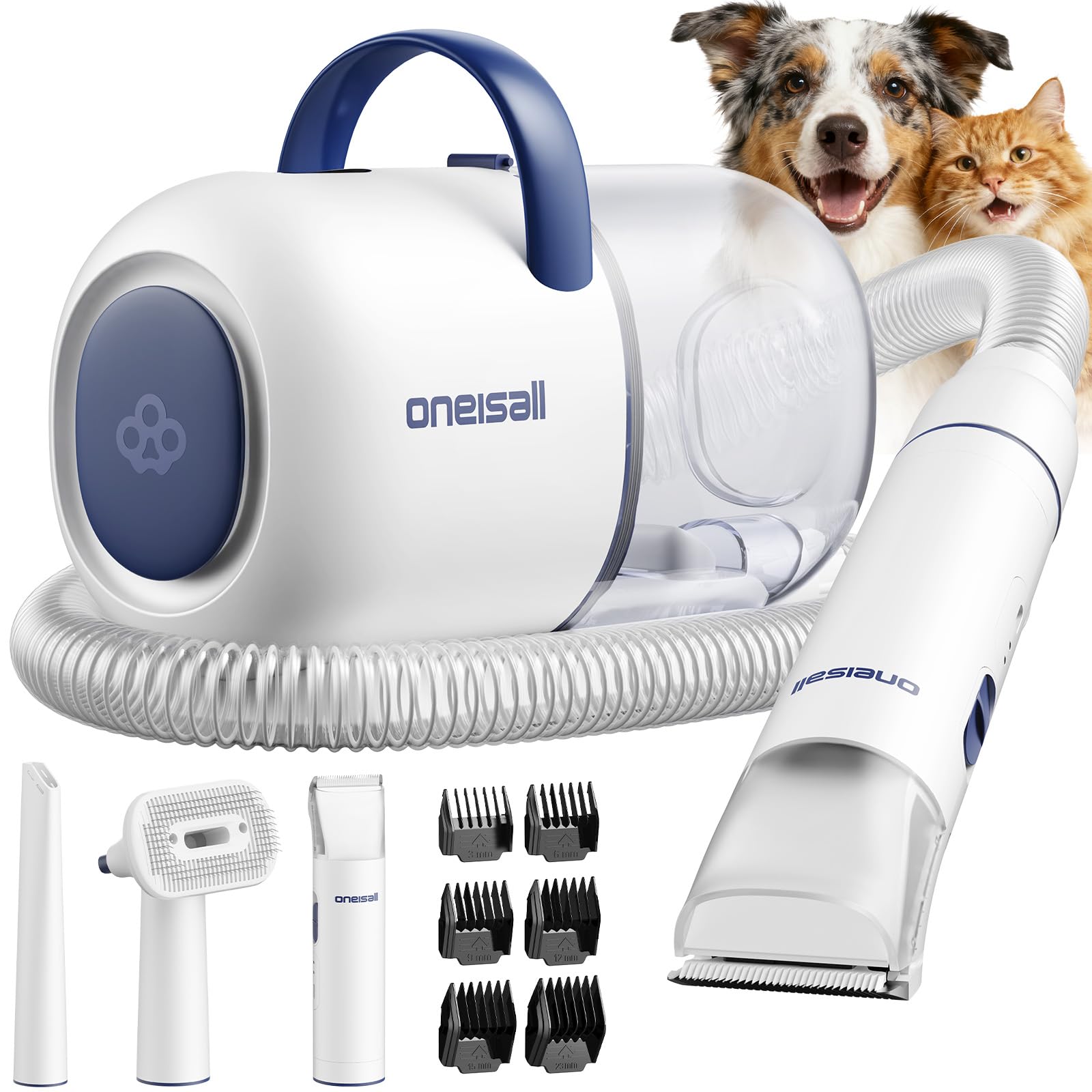 Dog Grooming Vacuum with Clippers & 4 Tools