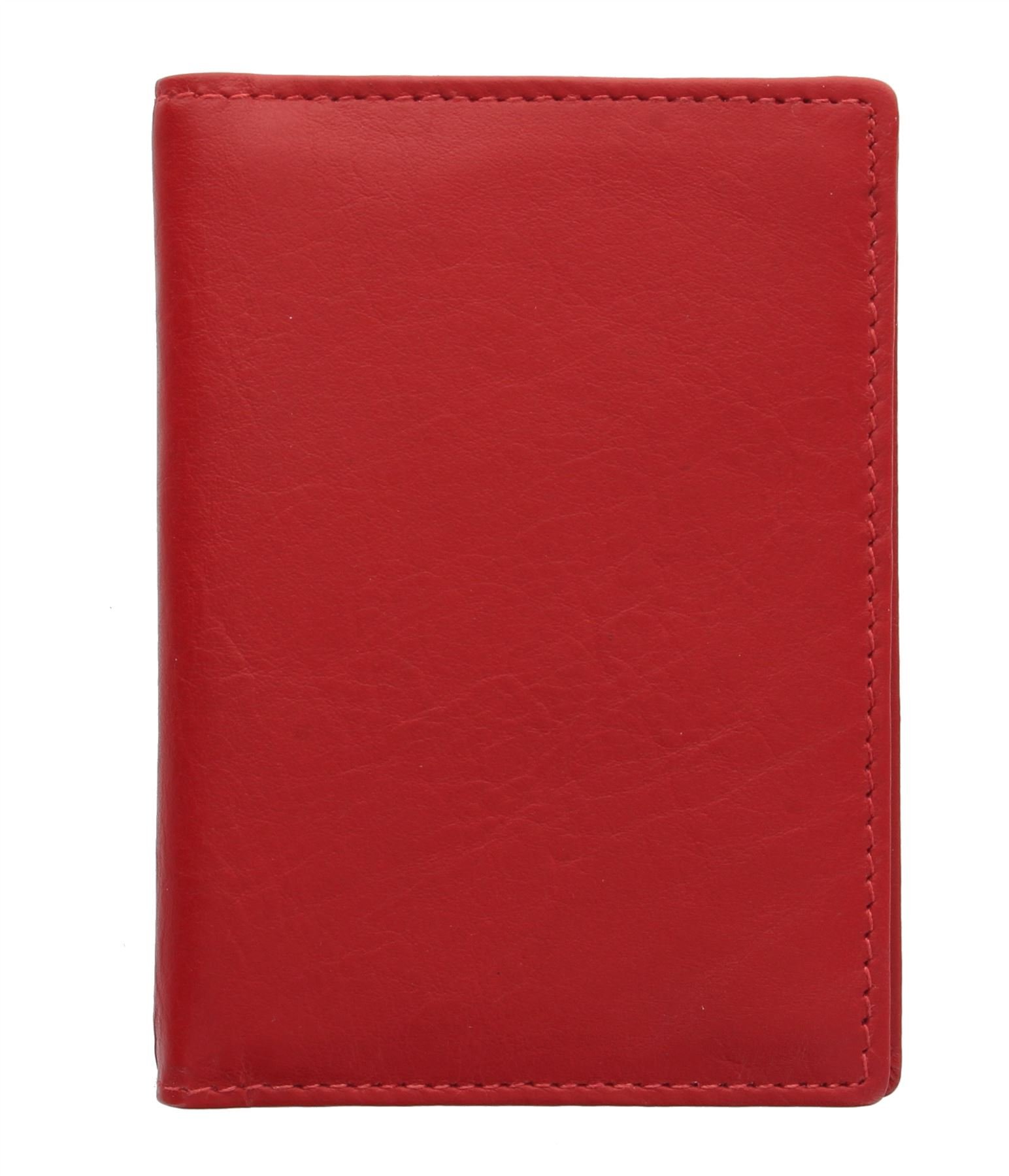 Visconti Portatarjeta de Viaje de Cuero TC1TC Rojo