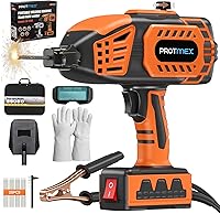 Protmex Portable Handheld 110V ARC Welder IGBT Inverter, 20-120A Adjustable Current, Fits 3/32-1/8 Rods + 20 Rods for DIY Home Repair