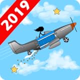 Aventura espacial de fantasía, verás al hombre de palo de cuello rojo aprender a volar.