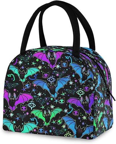 Miniatura 31 de Bolsa de almuerzo de astrología de bruja para mujeres y hombres, reutilizable, aislada, bolsa de almuerzo para oficina, trabajo, escuela, picnic