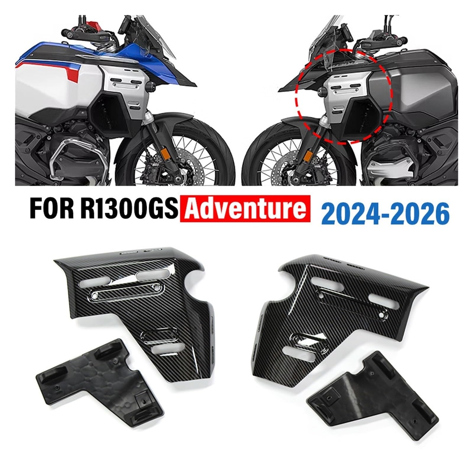 Pasuje Do BMW R1300GS R1300 GS ADV Adventure 2024-2026, Osłony Boczne Zbiornika Wody, Rama, Osłona Chłodnicy Osłona boczna chłodnicy