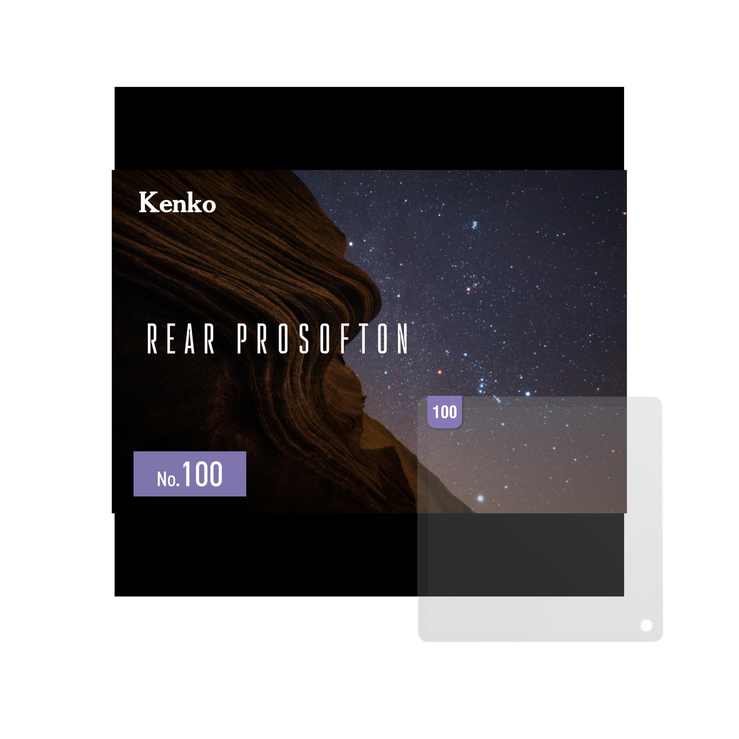 Kenko Soft Effect Filter Rear PROSOFTON No. 100, Solo Package, Compatible with Ultra-Wide Lens, for Star Scape Photography, Made in Japan, 902332