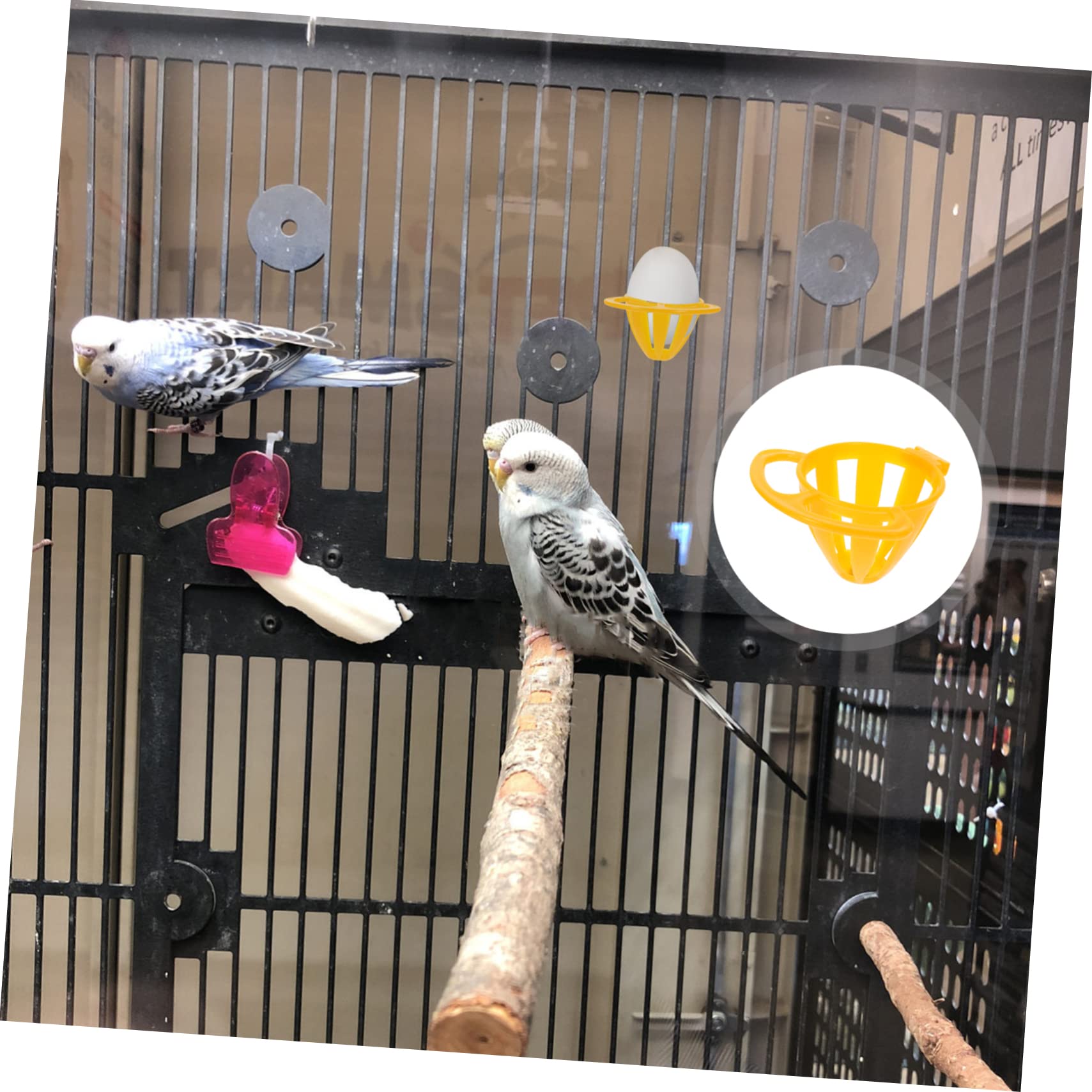 5-tlg. Futterhalter Für Vögel - Hängender Obstkorb Für Käfige