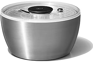OXO Good Grips Stainless Steel Salad Spinner (6.34 Qt.)