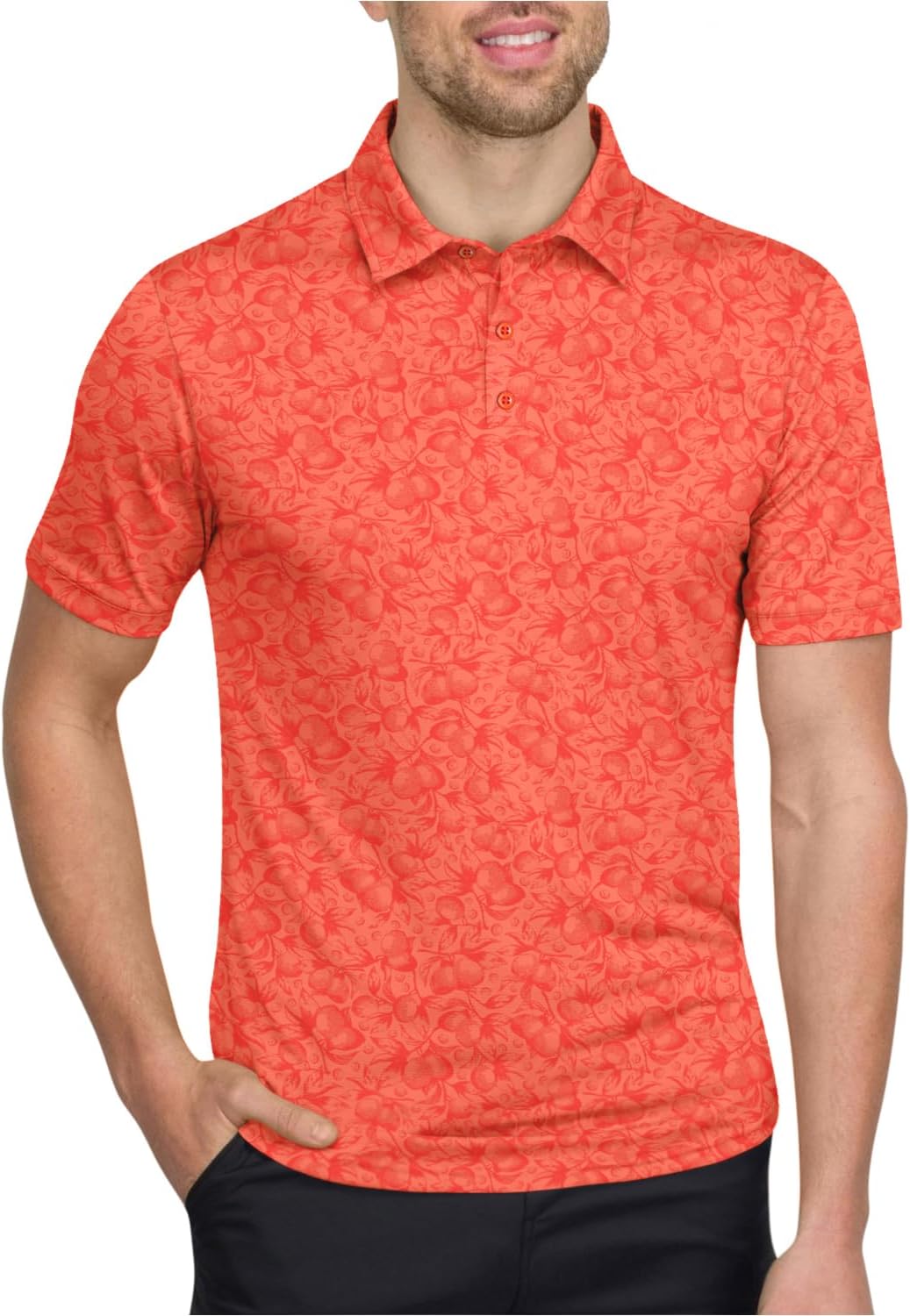 Three Sixty Six Quick Dry Golf Shirts for Men - Moisture Wicking Short-Sleeve Casual Polo Shirt