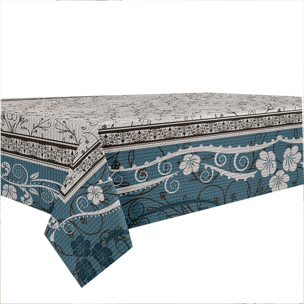 KP HOME Tovaglia Plastificata Rettangolare 200x140cm, Tovaglia Cerata per Tavolo da 6 Posti