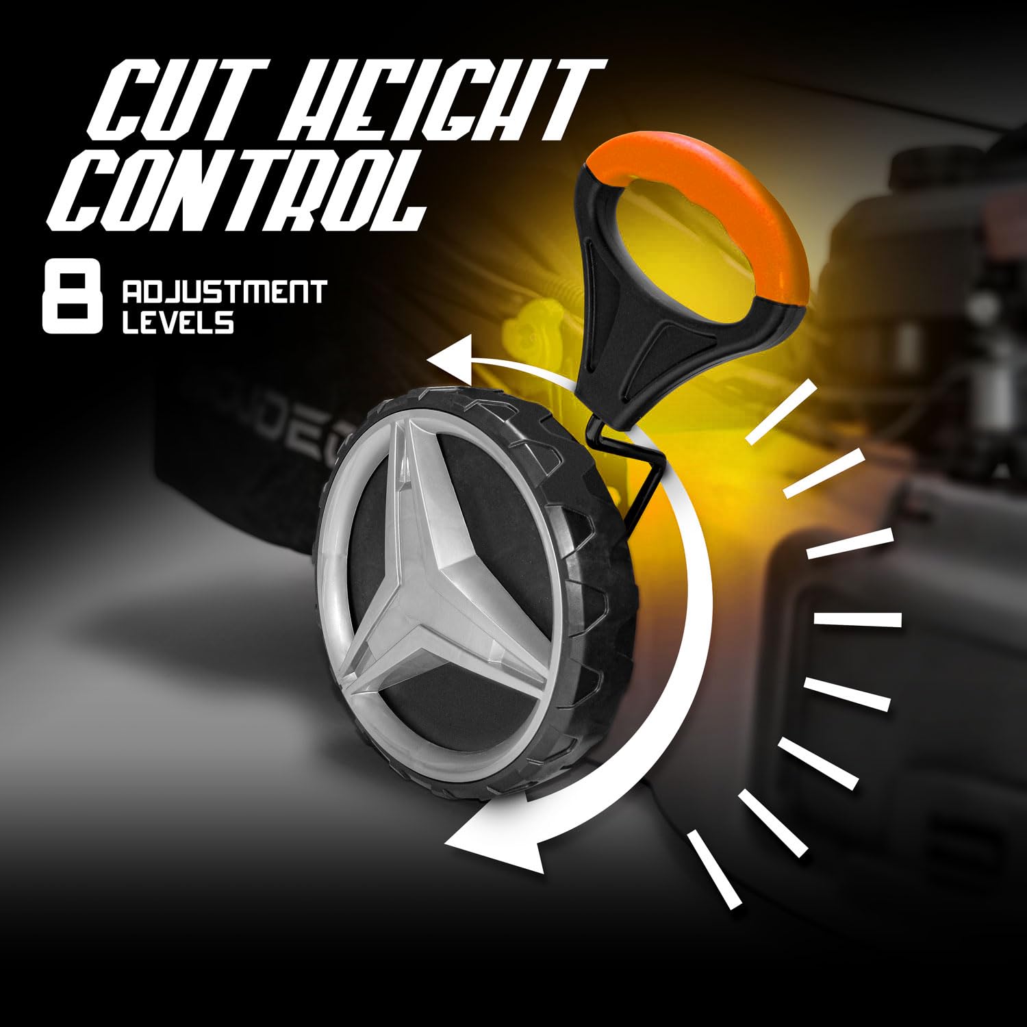 Boudech® Cortacésped autopropulsado 225cc 5.2hp OHV 4 Tiempos con e-Start Mulching 4en1 520mm de Ancho de Corte