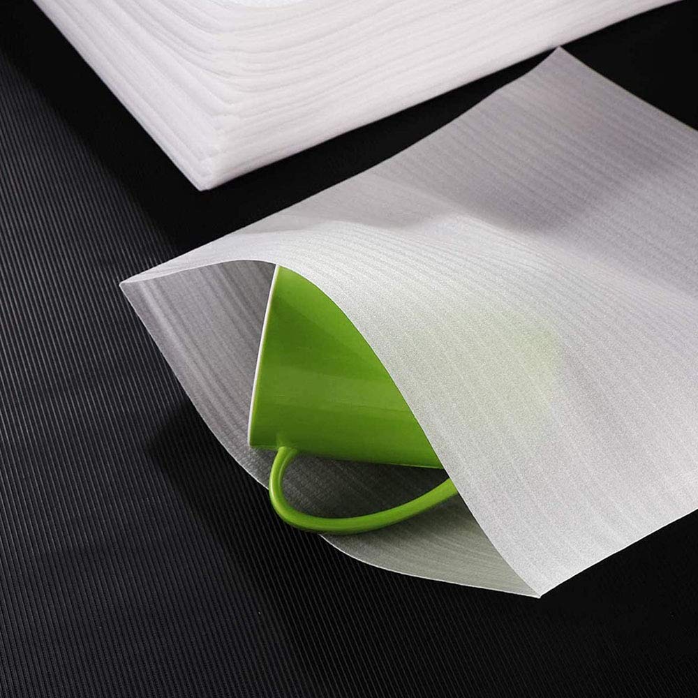 Bolsas de Embalaje de Espuma EPE Impermeable A Prueba Choques 50 Piezas para Vajilla Vasos Porcelana