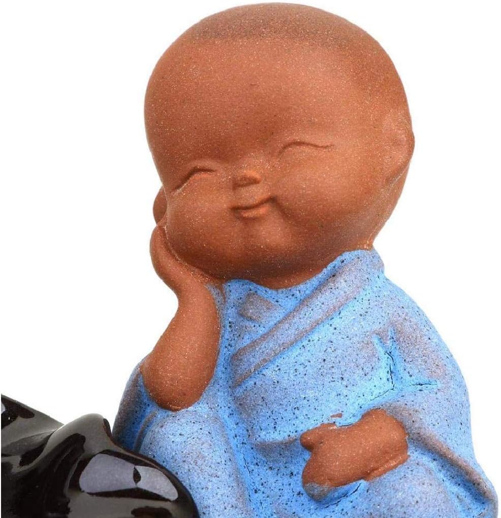 Ornaments, Ceramic Incense Burner-Incense Burner, Backflow Incense Burner Holder Ceramic Incense Holder Ceramic Ornament Gift Monk or Fisherman