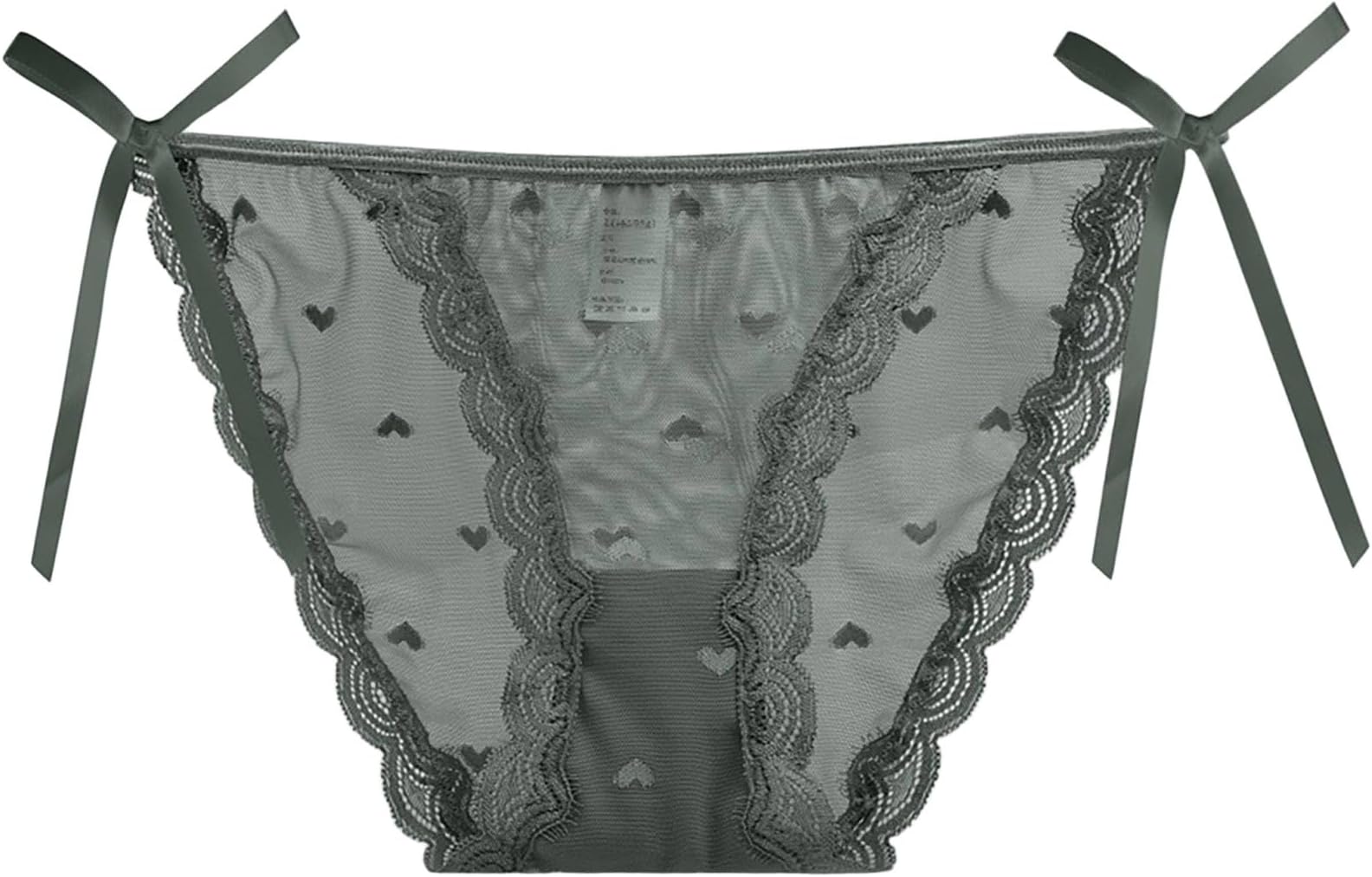 Women's Side Tie Panties Wild Lace Bikini Adjustable G-String Underwear Lace Floral Cheeky Underpants Lingeries