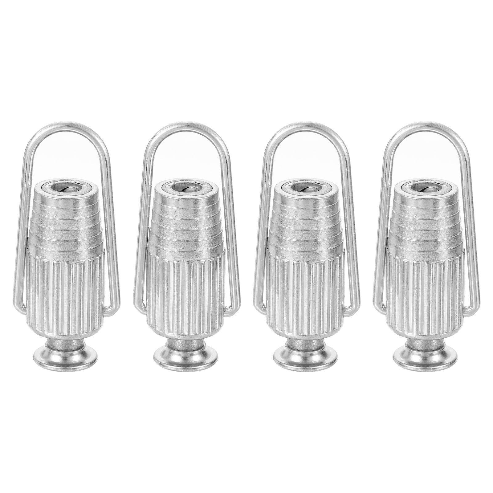 QUARKZMAN 4Pezzi Tenditori per Stendibiancheria, Tenditori per rigo di Asciugatura in Lega di Alluminio, Strumento di Tensione per rigo di Asciugatura per Pulegge E rigo, Argento