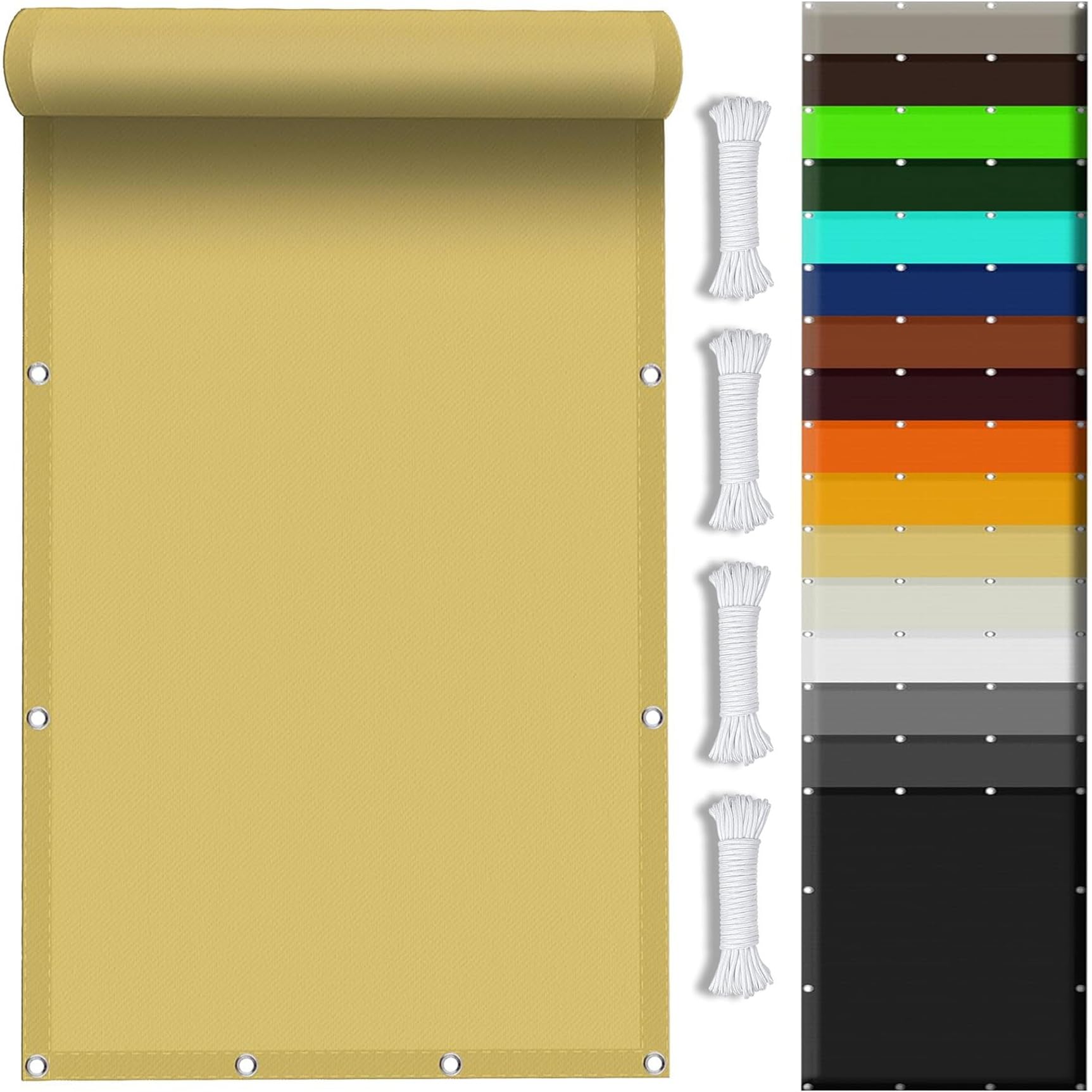 Voile d'ombrage anti-UV 98% imperméable et résistant pour un jardin à l'abri du soleil et de la pluie