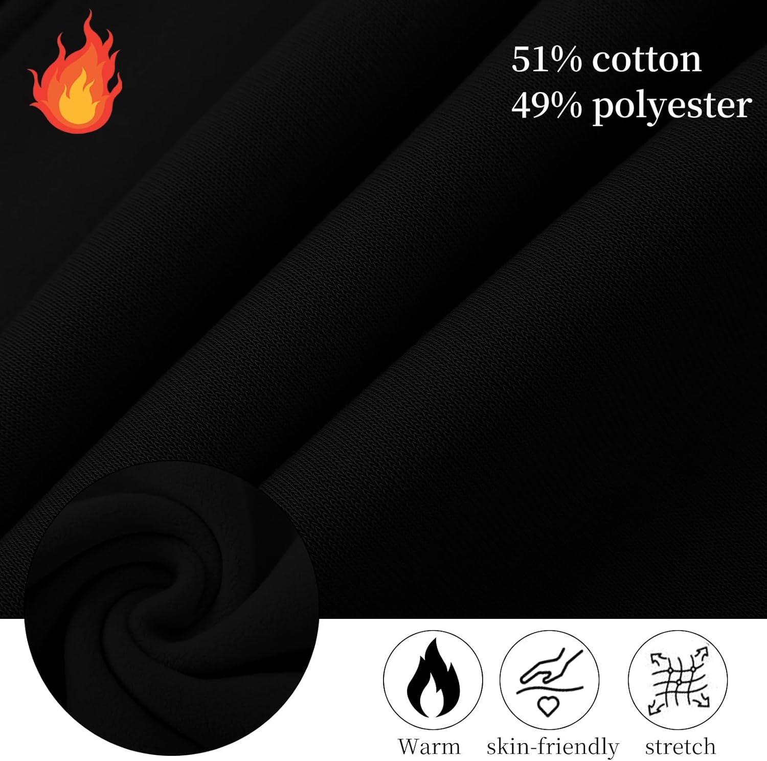 2 Pack Kids Fleece Sweatshirts Crewneck Long Sleeve Pullover Sweatshirts Boys Girls Tops for Toddlers(Age 2-14) - Image 2