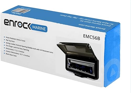 Miniatura 4 de Scosche - Kit de salpicadero para cubierta Aqua Marine, puerta superior abatible, color negro