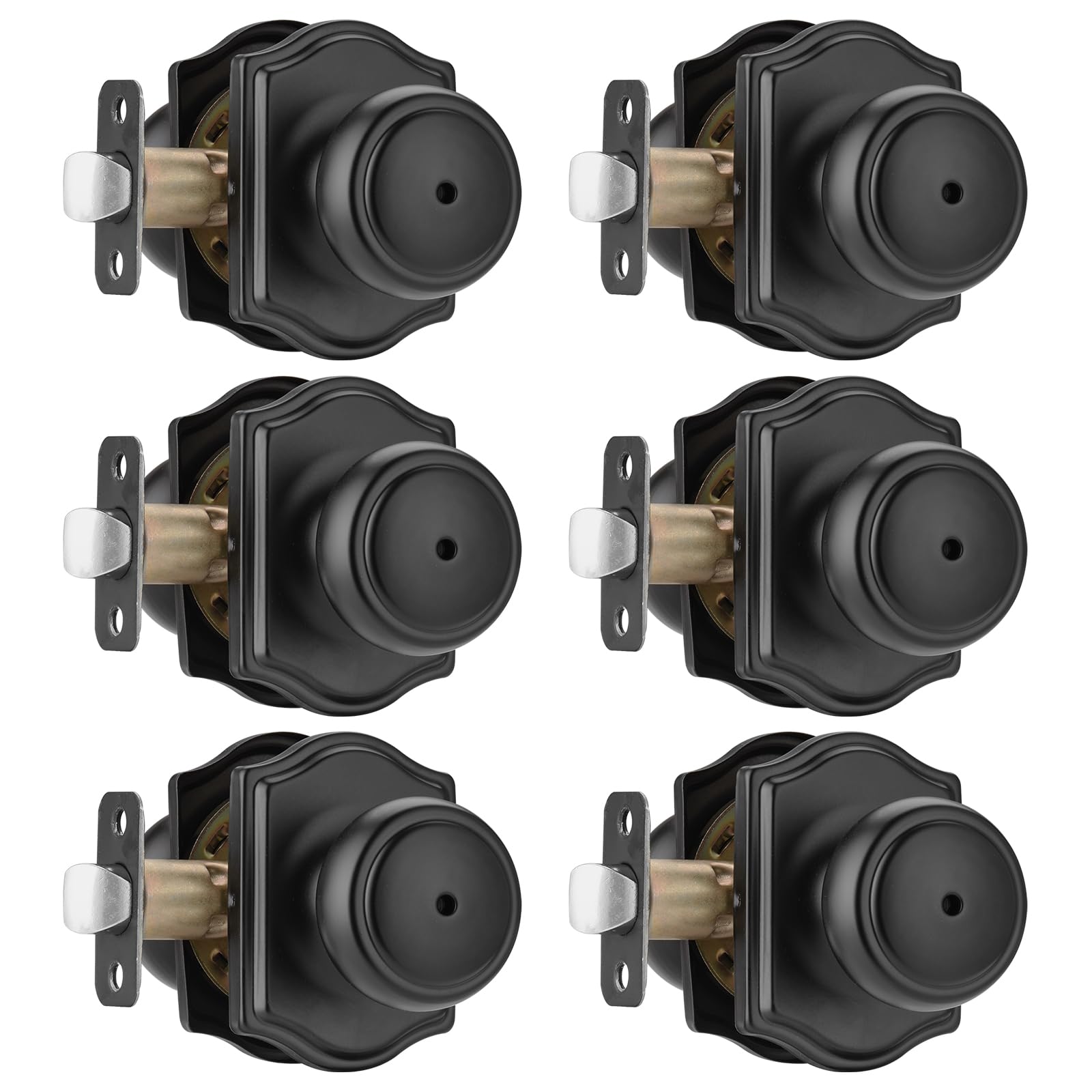 Gold Camelot Door Knobs - 6 Pack -20 Gold Camelot Door Knobs - 6 Pack -20